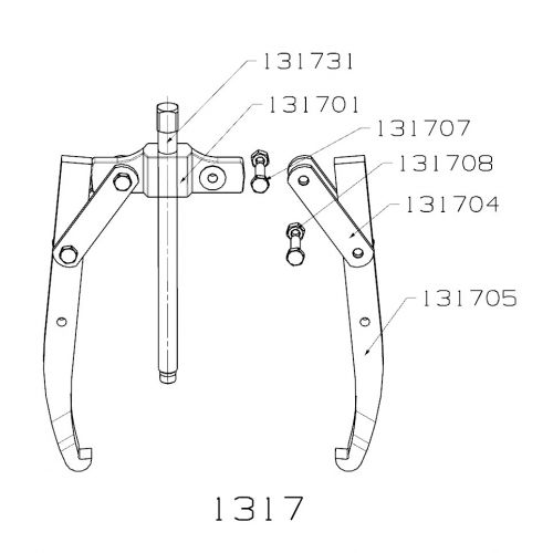 EXTRACTOR FORZA SERIE 1300 MECÁNICO DE 2 PATAS
